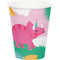 CREATIVE CONVERTING Kids Birthday Dino Party Paper Cups, 9 Oz, 8 Count