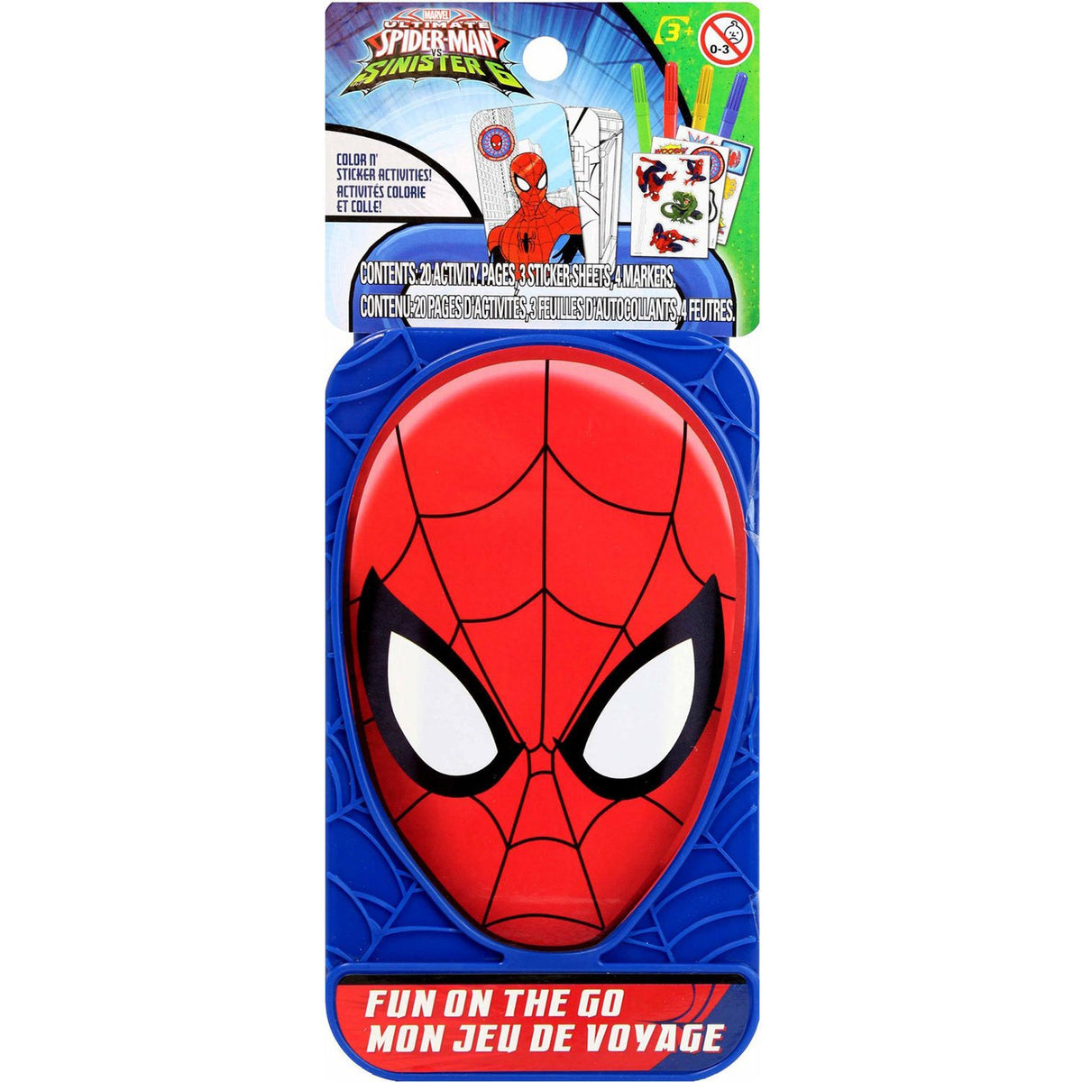 DANAWARES Kids Birthday Marvel Spider-Man Sticker Activity Kit, 1 Count 029116441415