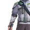 DISGUISE (TOY-SPORT) Costumes Overwatch 2 Genji Deluxe Muscle Costume for Kids, Grey Hooded Jumpsuit