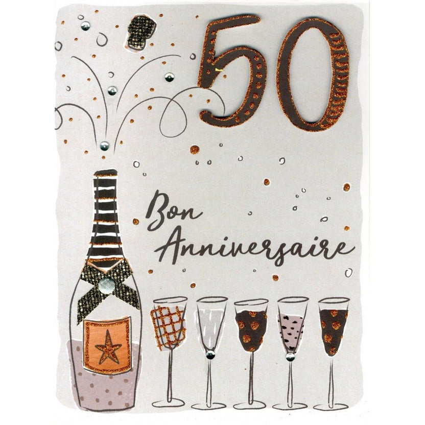 Gigantic Card - 50 Ans Champagne – Party Expert