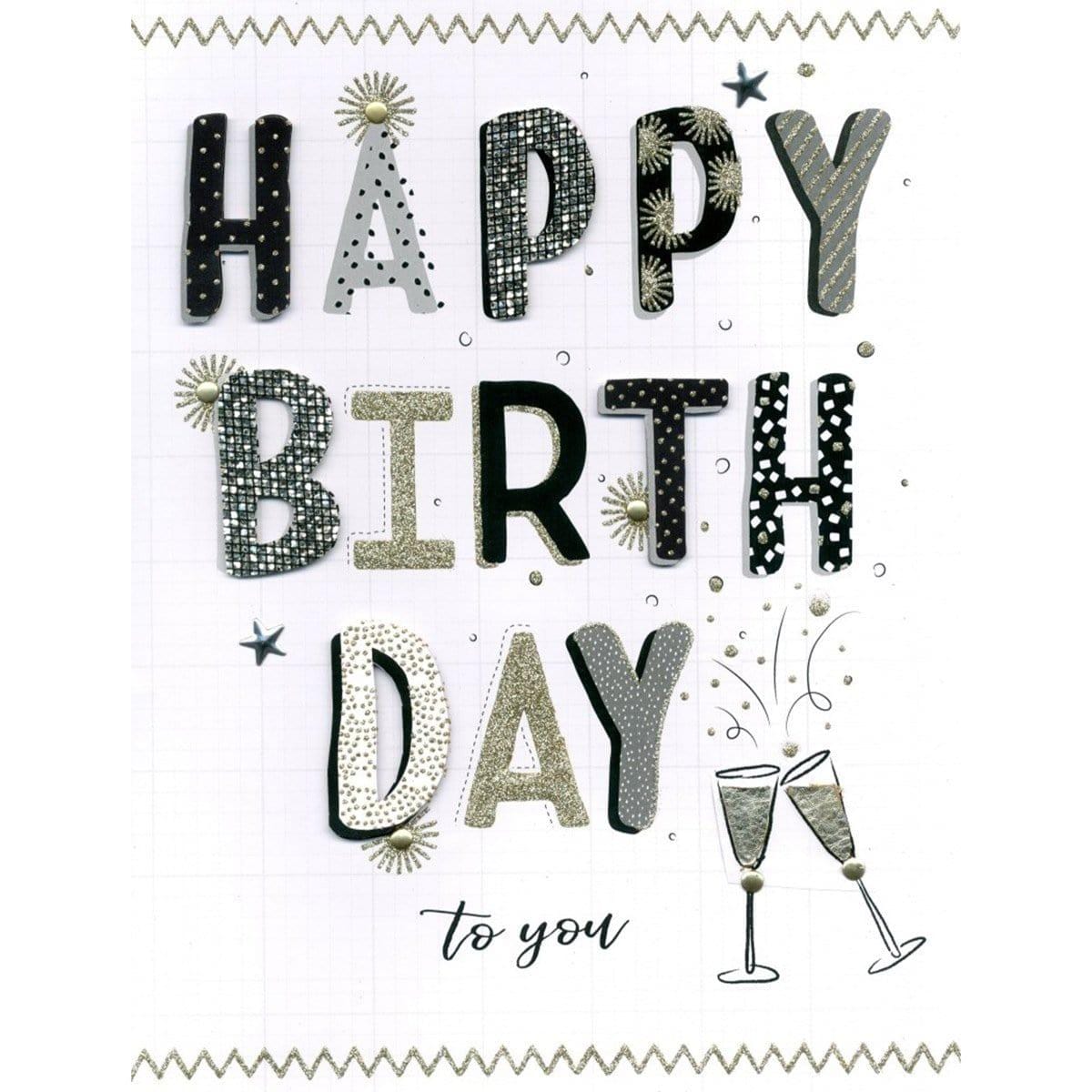 Buy Greeting Cards Gigantic Card - Happy Birthday Glass sold at Party Expert