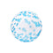 Buy Balloons Confetti Bubble Balloon, Blue, 18 Inches sold at Party Expert