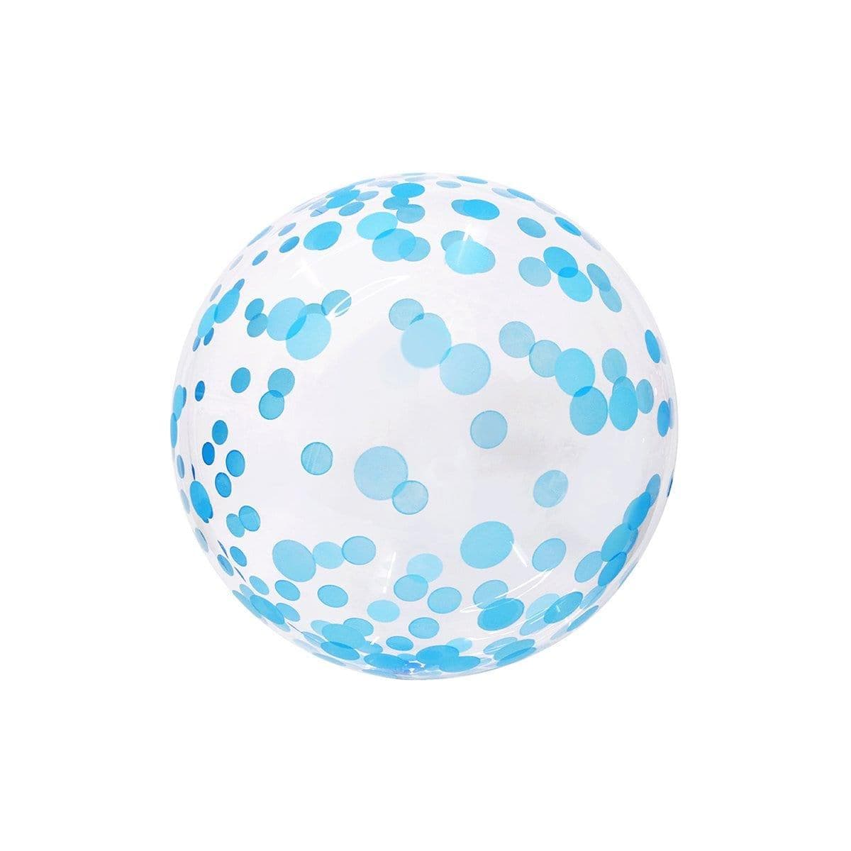 Buy Balloons Confetti Bubble Balloon, Blue, 18 Inches sold at Party Expert