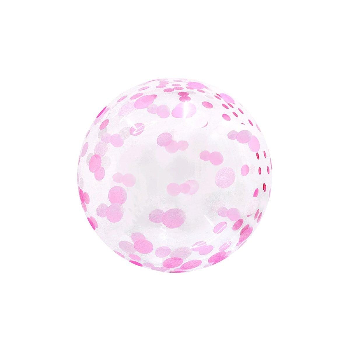 Buy Balloons Confetti Bubble Balloon, Pink, 18 Inches sold at Party Expert