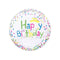 Buy Balloons HD Bubble Balloon, Birthday Confetti, 20 Inches sold at Party Expert