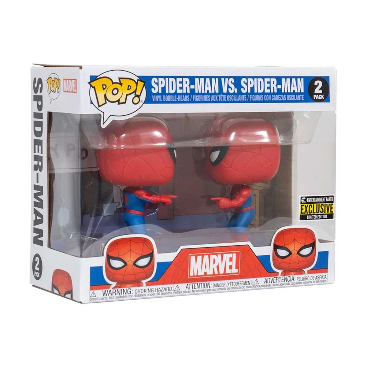 EE Distribution Toys & Games Exclusive Spider-Man Imposter Pop! Vinyl Bobble-Heads, 2 Pack 889698482936