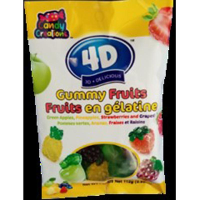 Buy Candy 4D Fruit Gummies, 120G sold at Party Expert