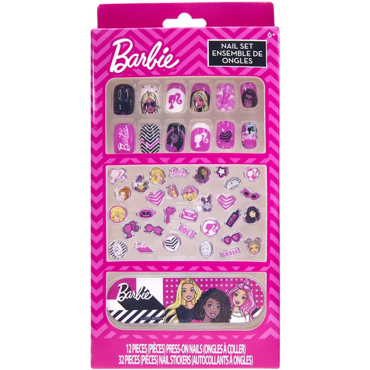 FILO IMPORT INC. Kids Birthday Barbie Nail Set, 1 Count 719565465956