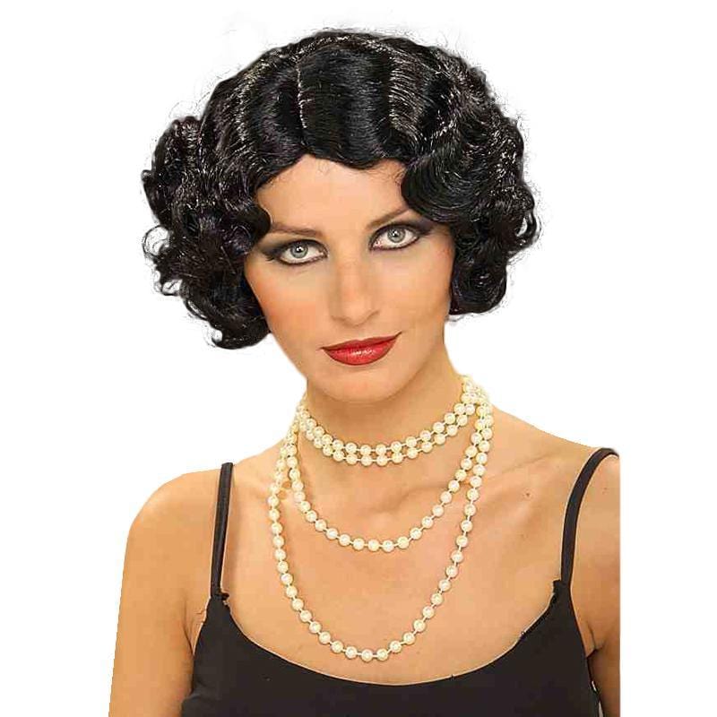 Black Flapper Wig for Women Party Expert