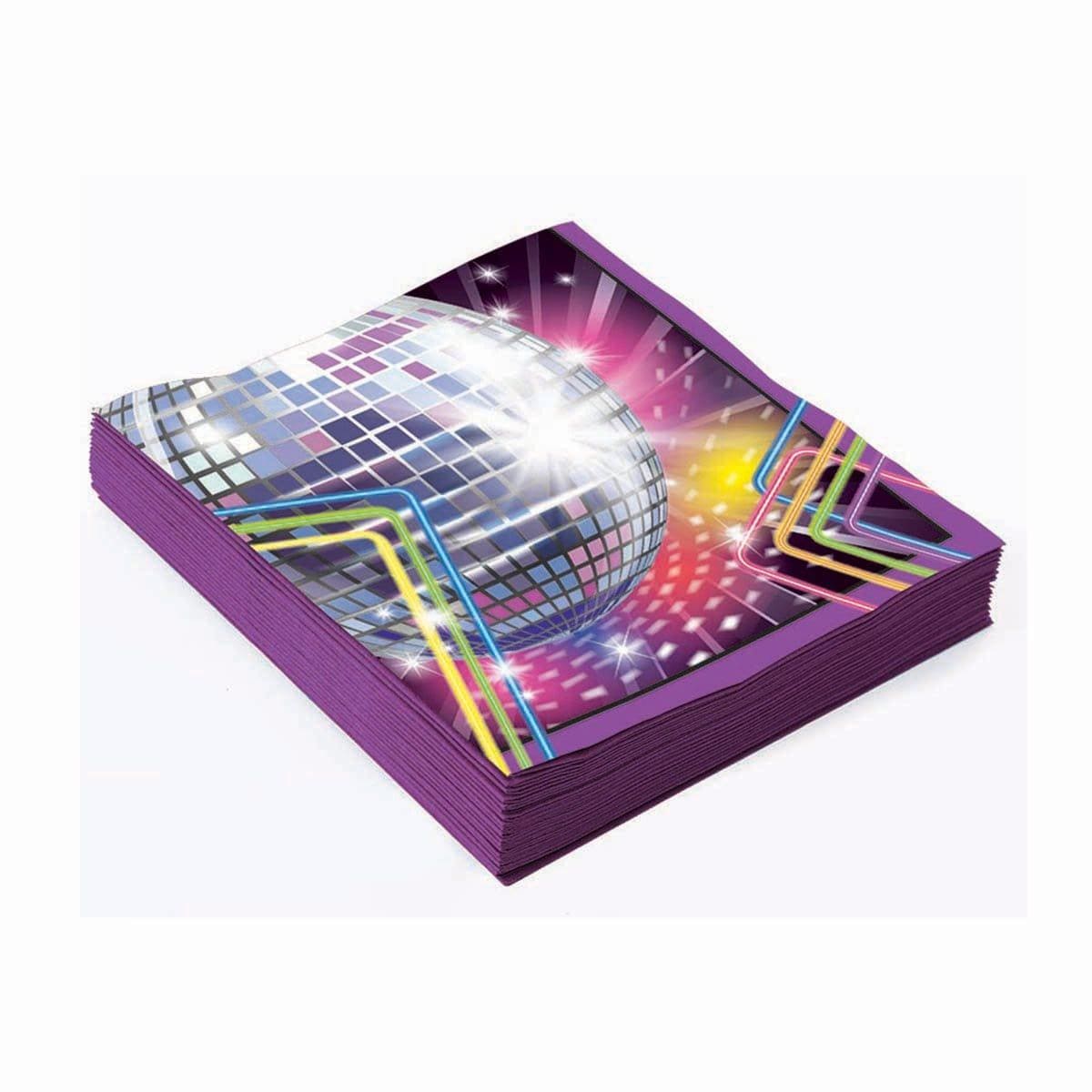 Buy Theme Party Disco Fever Beverage Napkins, 16 per Package sold at Party Expert