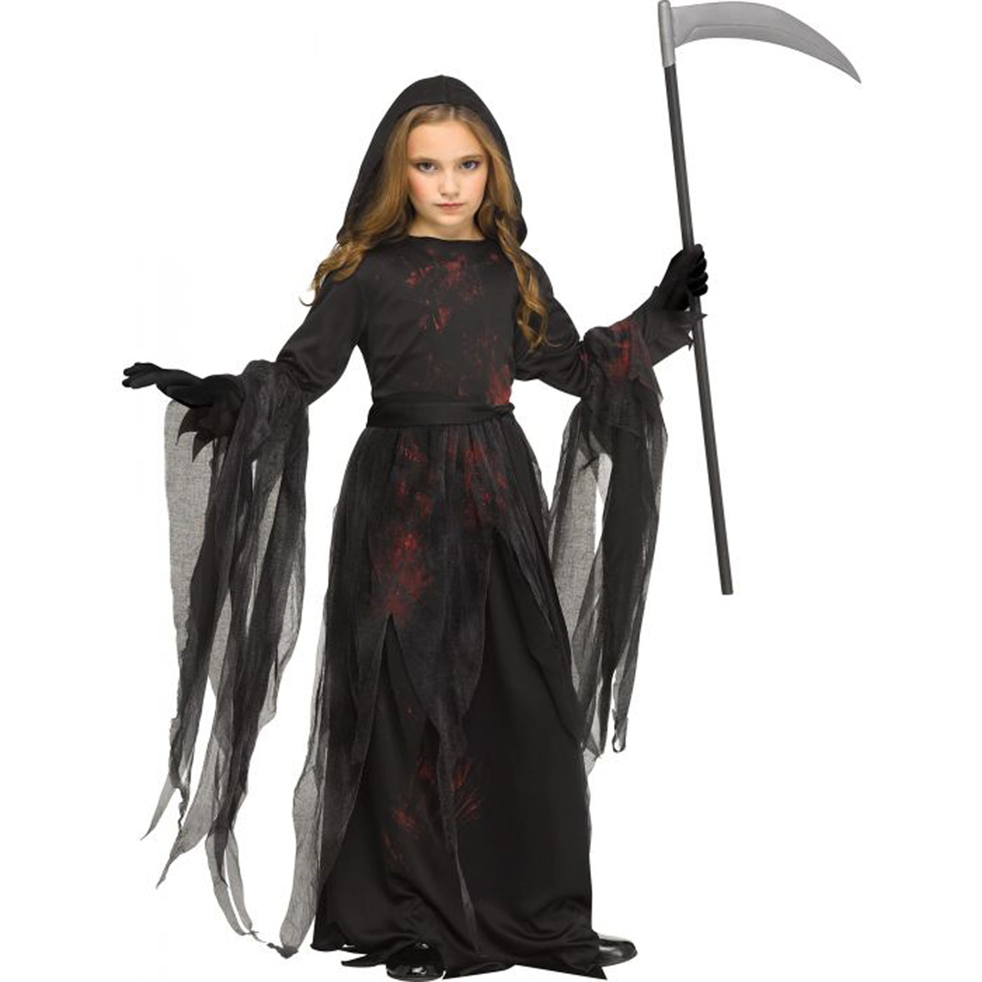 Soulless Reaper Costume for Kids, Black and Red Dress – Party Expert