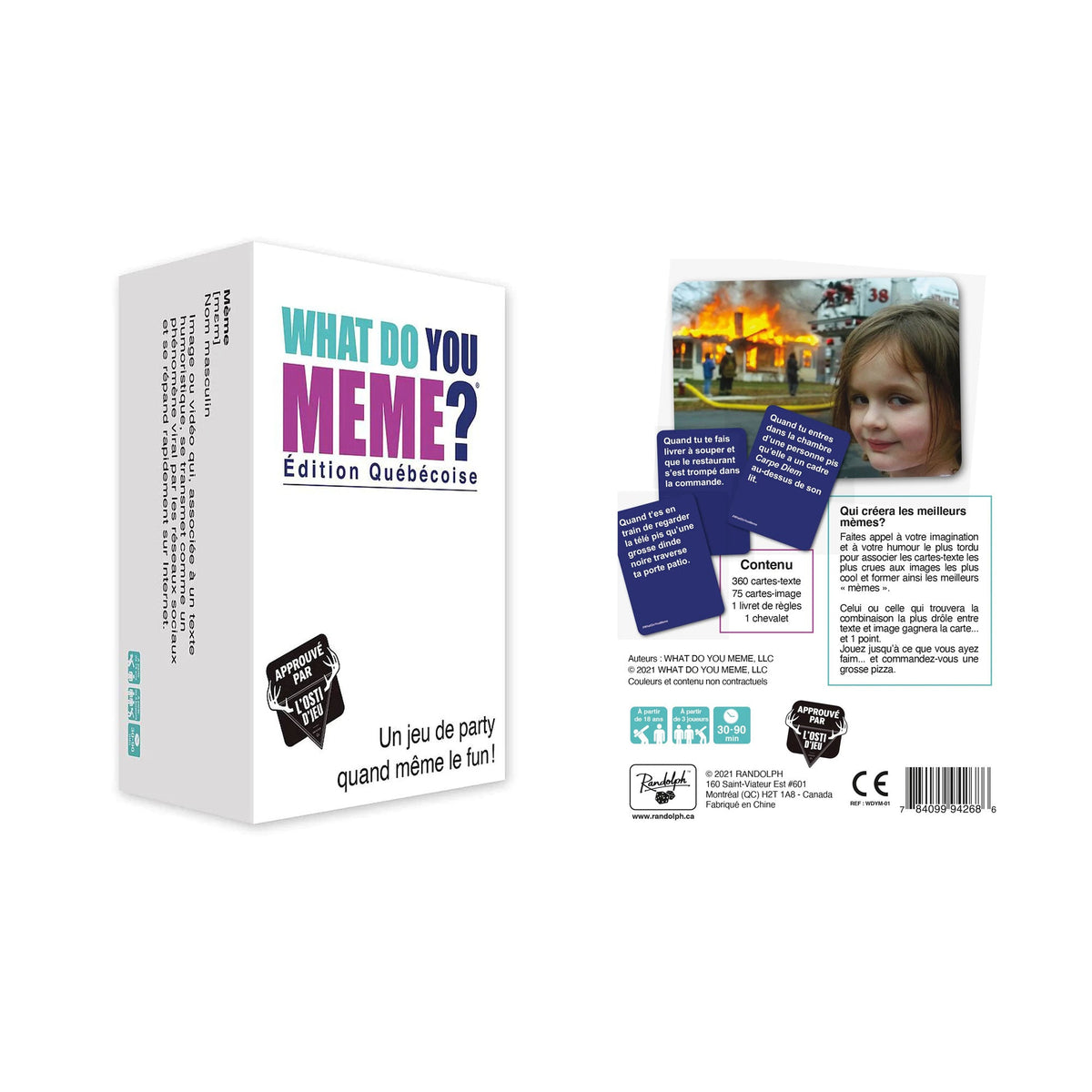 GROUPE RANDOLPH INC. Toys & Games What Do You Meme? Game - French Version 832665000015