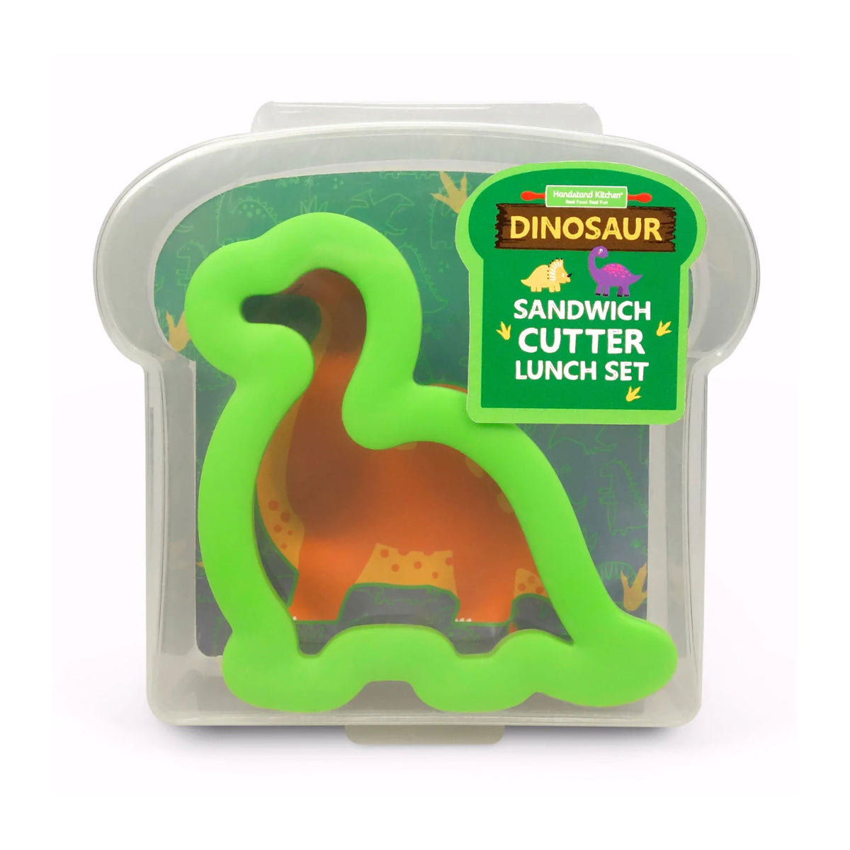 Handstand Kitchen Cake Supplies Dinosaur Sandwich Cutter Lunch Set, 1 Count 850017368934