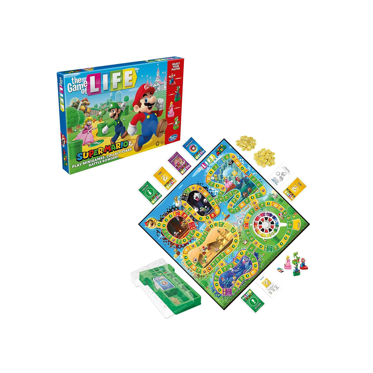 HASBRO Toys & Games Nintendo Super Mario Game of Life, English Version, 1 Count