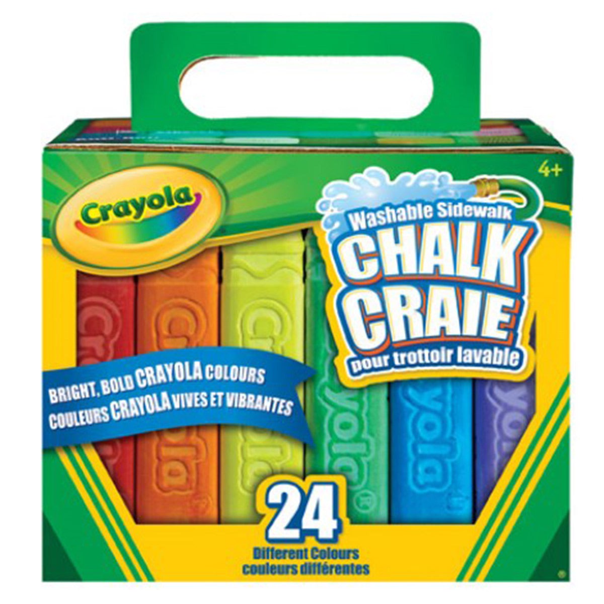 JOUET K.I.D. INC. Summer Crayola Washable Sidewalk Chalk, 24 Count 10063652355604