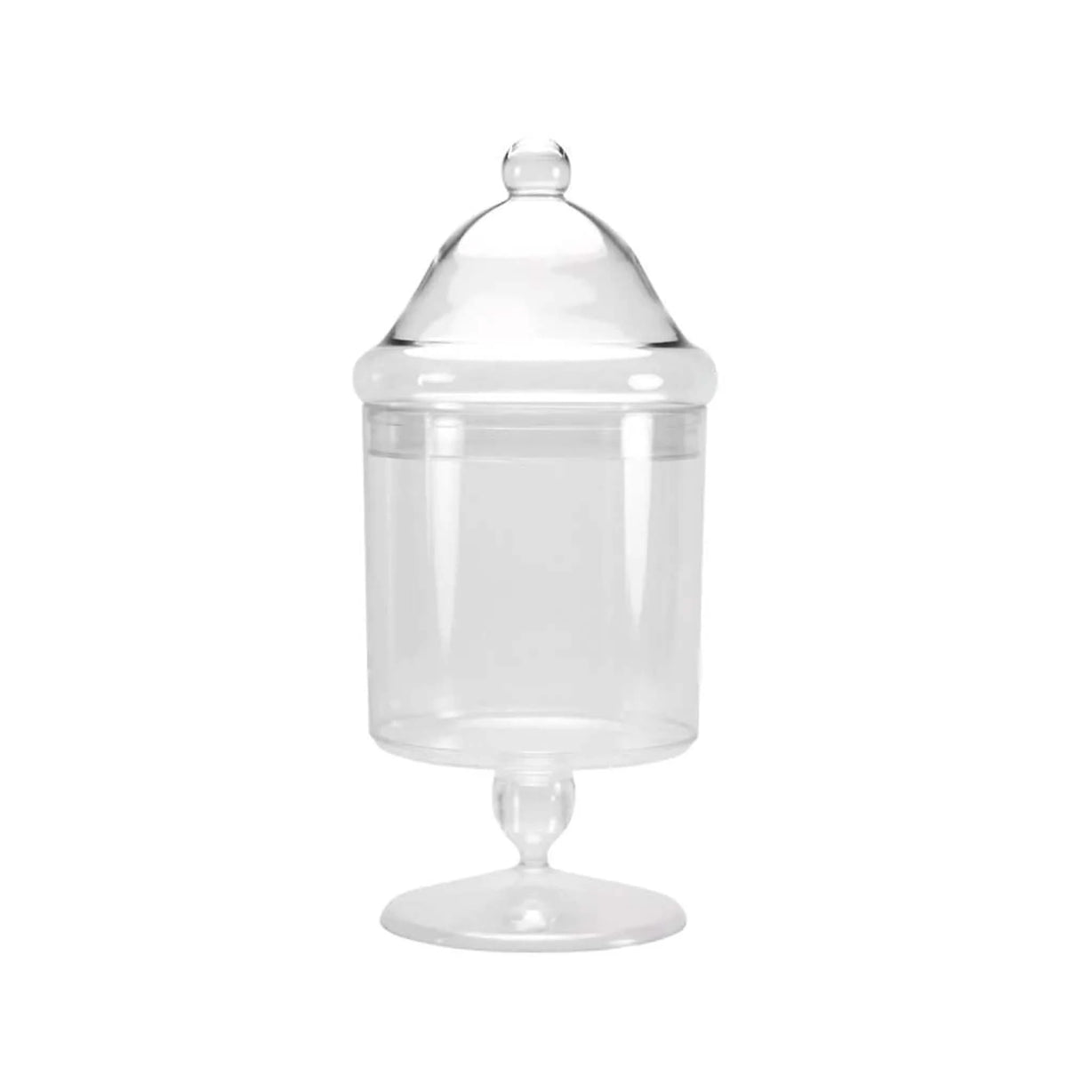 KINGZAK INDUSTRIES INC Candy Bar Apothecary Jar with Lid, 52 Oz, 1 Count 763615603850