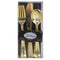 KINGZAK INDUSTRIES INC Disposable-Plasticware Gold Plastic Cutlery Set, 24 Count