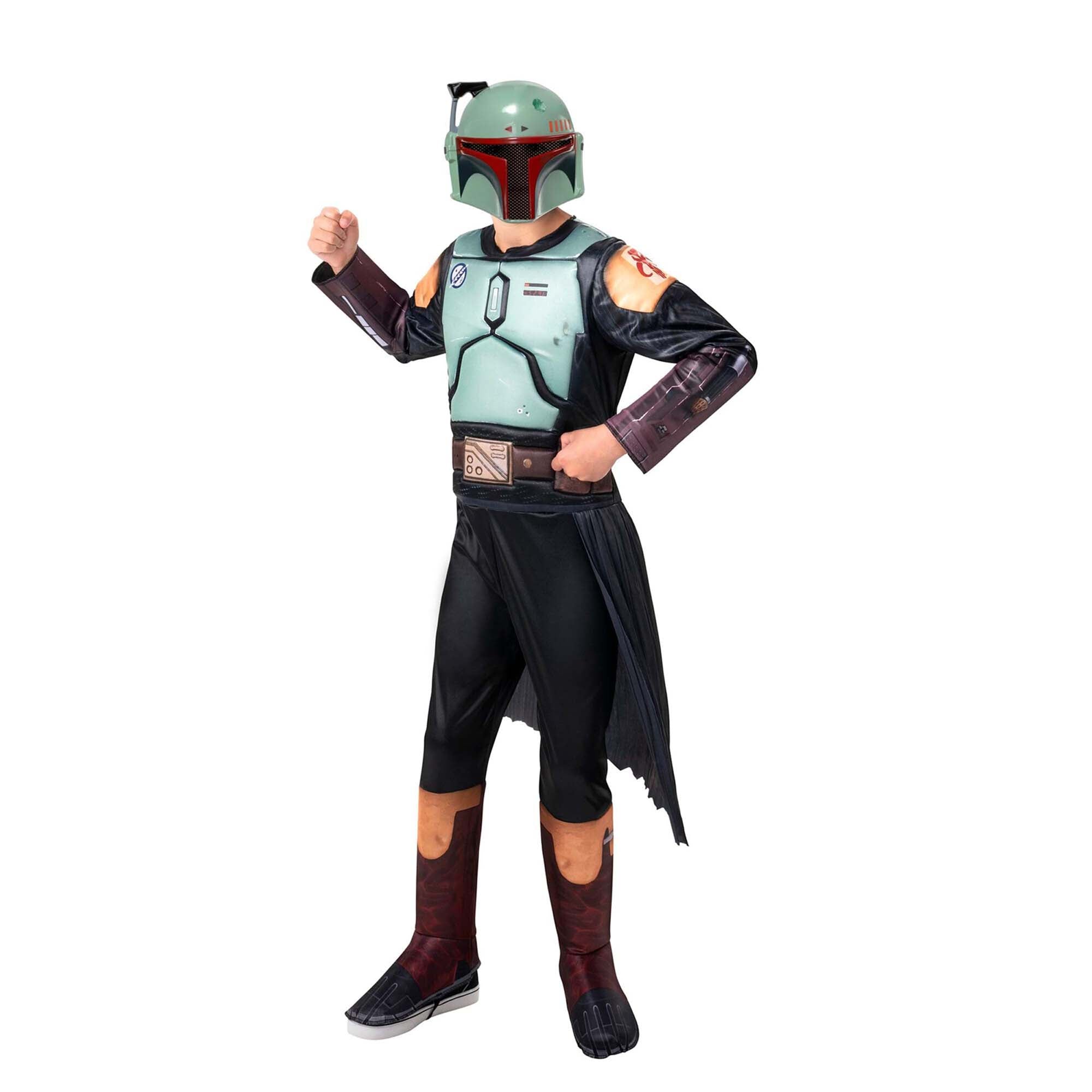 Disney Star Wars Boba Fett costume for Kids, Padded Jumpsuit – Party Expert