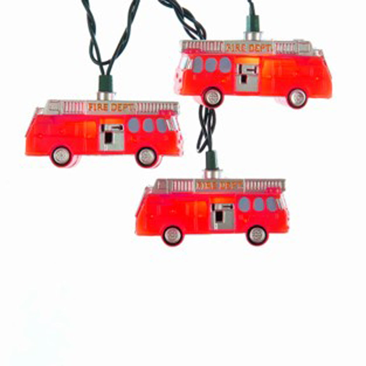 KURT S. ADLER INC Christmas Fire Truck Light Set, 138 Inches, 1 Count 086131708169