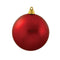 KURT S. ADLER INC Christmas Matte Red Christmas Ball, 3,9 Inches, 1 Count