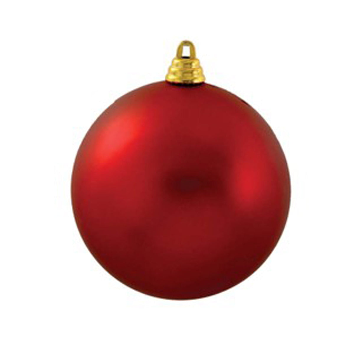 KURT S. ADLER INC Christmas Matte Red Christmas Ball, 3,9 Inches, 1 Count