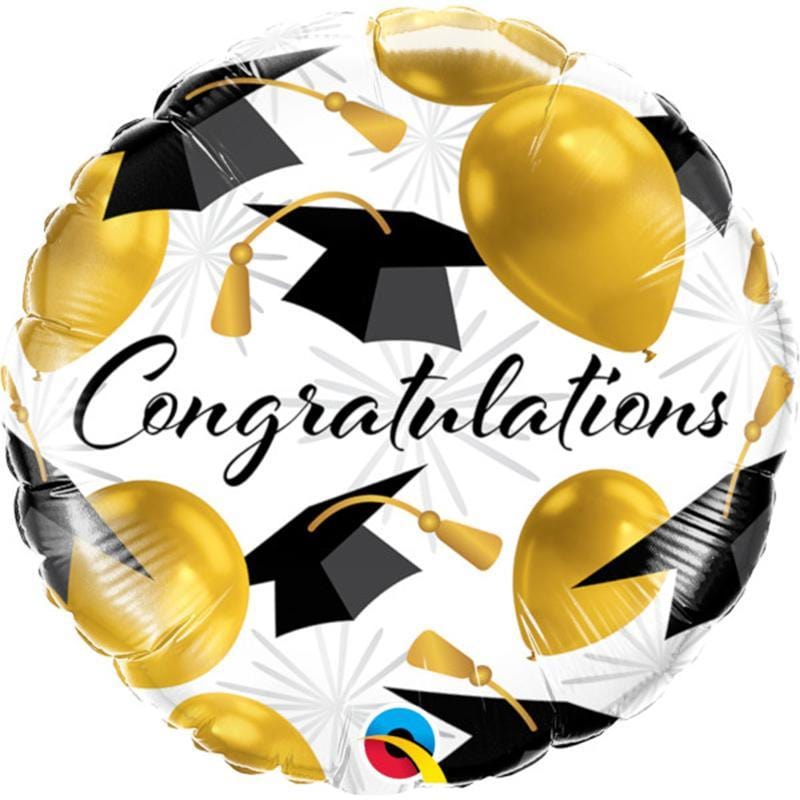 Buy Balloons Congratulations Grad Hat Foil Balloon, 18 Inches sold at Party Expert