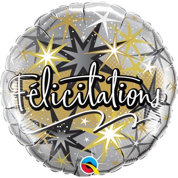 Buy Balloons Félicitations Bursts Foil Balloon, 18 Inches sold at Party Expert