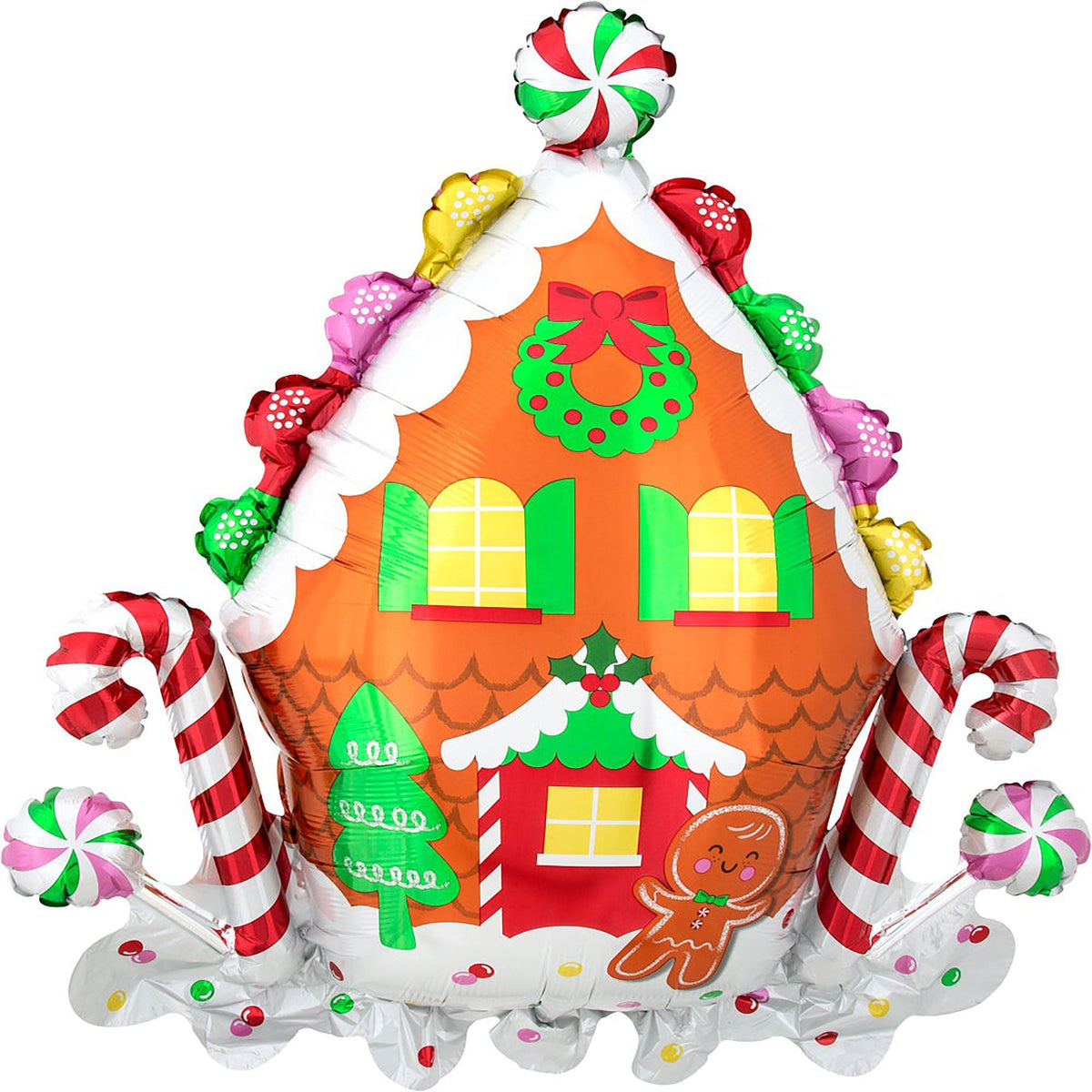 LE GROUPE BLC INTL INC Balloons Gingerbread House Supershape Balloon, 30 Inches 026635404297