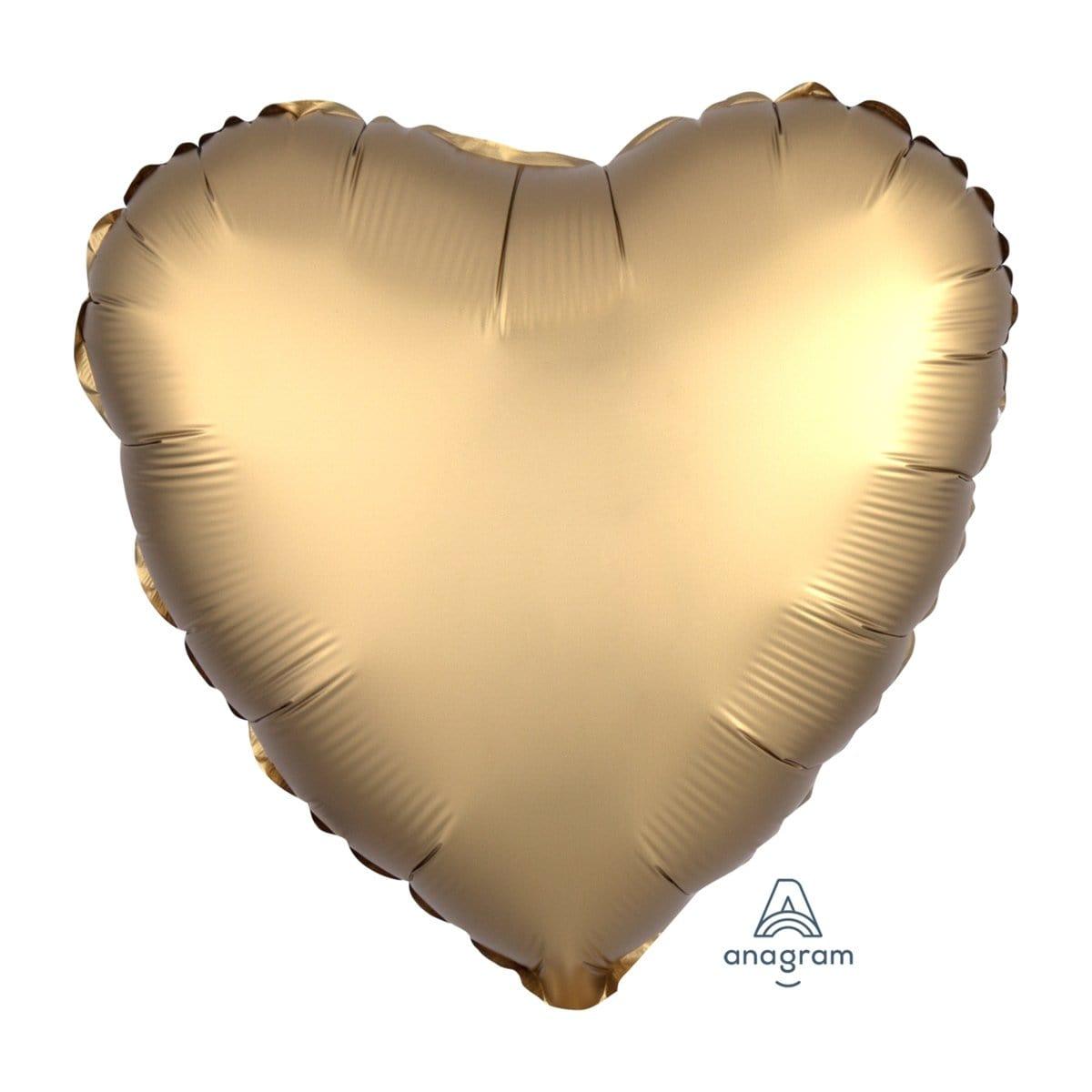 Buy Balloons Gold Heart Shape Foil Balloon, 18 Inches sold at Party Expert