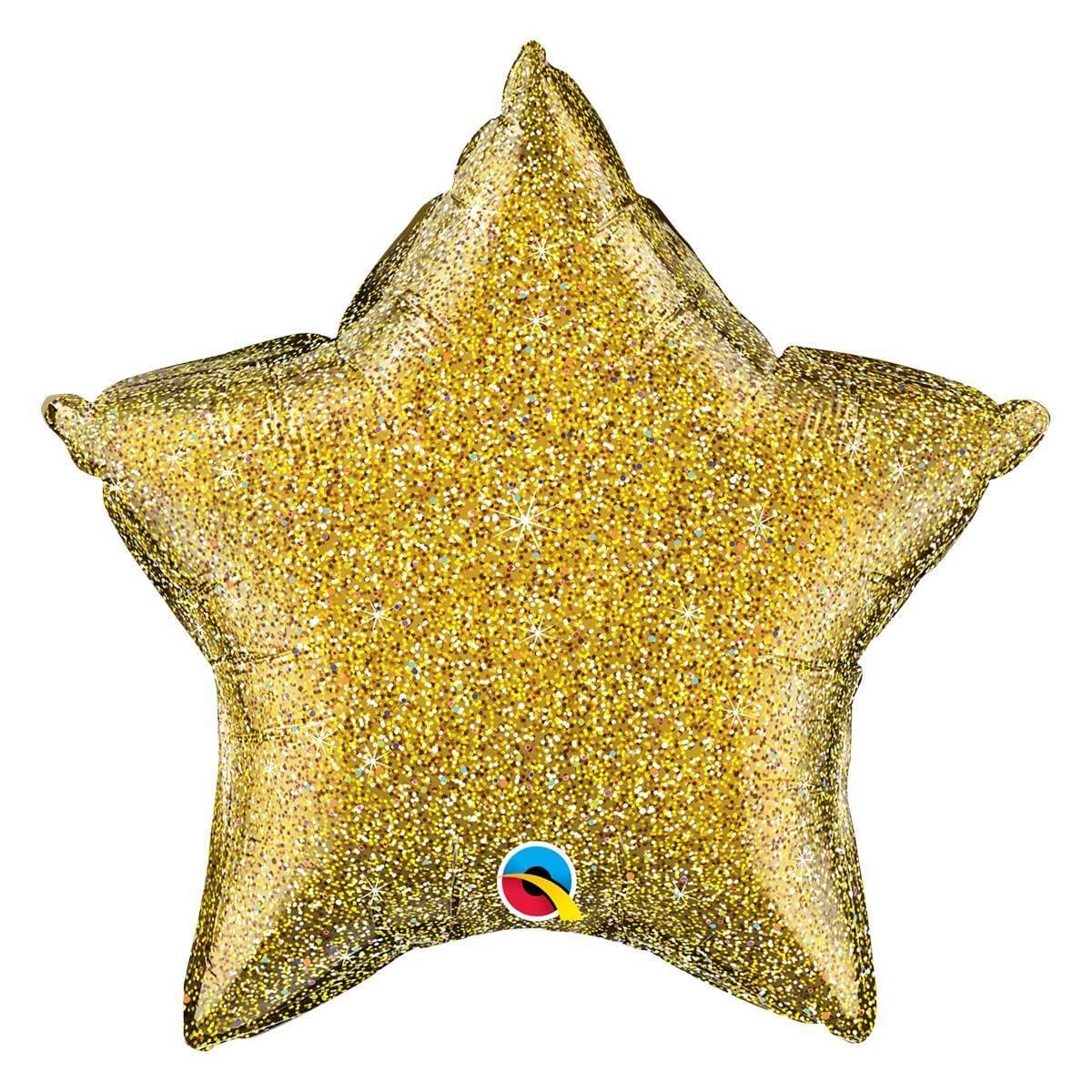 Gold Holographic Star Shape Balloon 18 In Party Expert