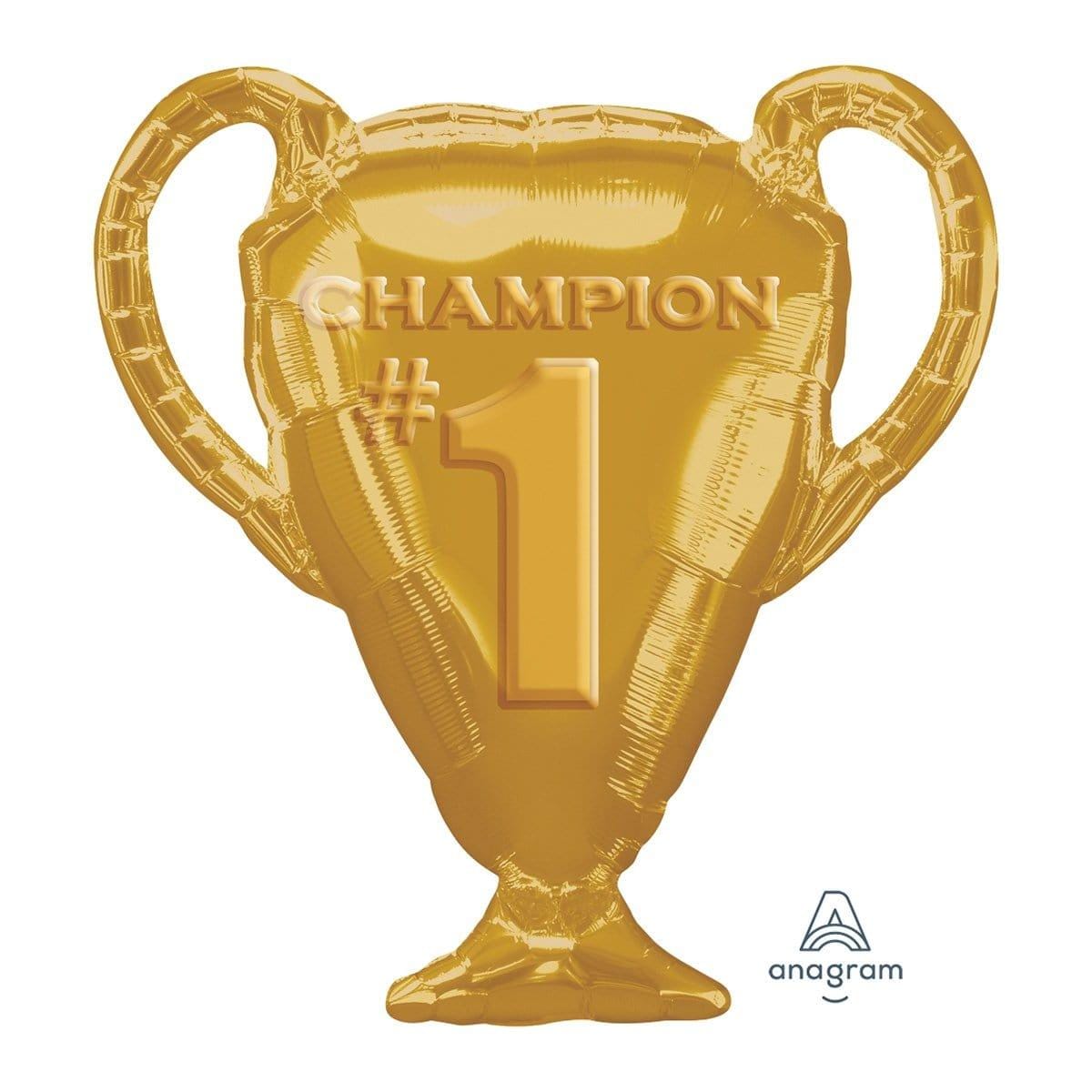 Buy Balloons Gold Trophy Supershape Balloon sold at Party Expert