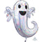 LE GROUPE BLC INTL INC Balloons Halloween Iridescent Ghost Supershape Foil Balloon, 25 x 28 Inches 026635399869