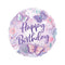 LE GROUPE BLC INTL INC Balloons Happy Birthday Round Foil Balloon, 18 Inches, 1 Count