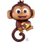 LE GROUPE BLC INTL INC Balloons Happy Monkey Supershape Foil Balloon, 25 Inches, 1 Count