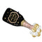 LE GROUPE BLC INTL INC Balloons Happy New Year! Bubbly Champagne Bottle Supershape Foil Balloon, 47 Inches 026635449359