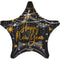 LE GROUPE BLC INTL INC Balloons Happy New Year Star Shaped Foil Balloon, 18 Inches, 1 Count 026635438025