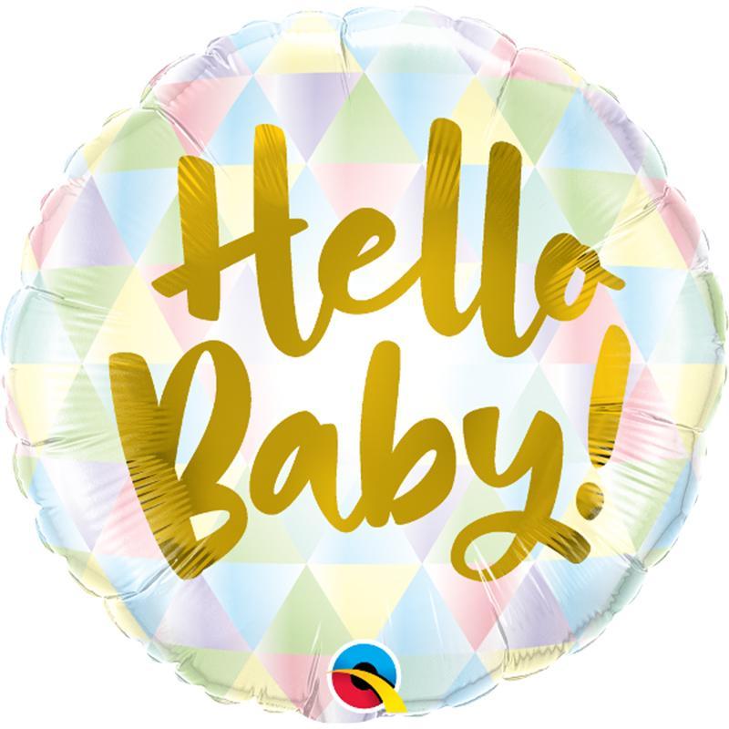 Buy Balloons Hello Baby! Foil Balloon, 18 Inches sold at Party Expert