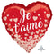 Buy Balloons Je T'aime Rose Gold Heart Foil Balloon, 18 Inches sold at Party Expert