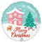 LE GROUPE BLC INTL INC Balloons Nostalgic Christmas Wonderland Round Foil Balloon, 18 Inches 26635448949