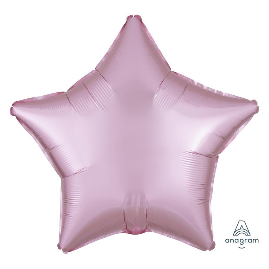 Buy Balloons Pastel Pink Star Shape Foil Balloon, 18 Inches sold at Party Expert