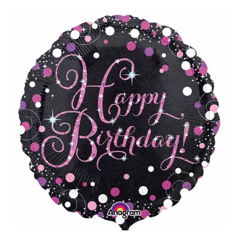 Buy Balloons Pink Celebration Foil Balloon, 18 Inches sold at Party Expert