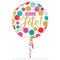 Buy Balloons Pink, Gold And Teal Bonne Fête Foil Balloon, 18 Inches sold at Party Expert