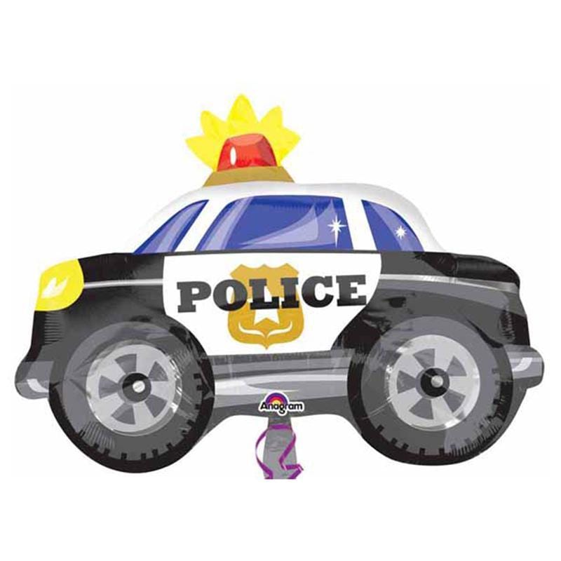 Buy Balloons Police Car Foil Balloon, 18 Inches sold at Party Expert