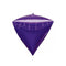 Buy Balloons Purple Diamondz Balloon, 16 Inches sold at Party Expert