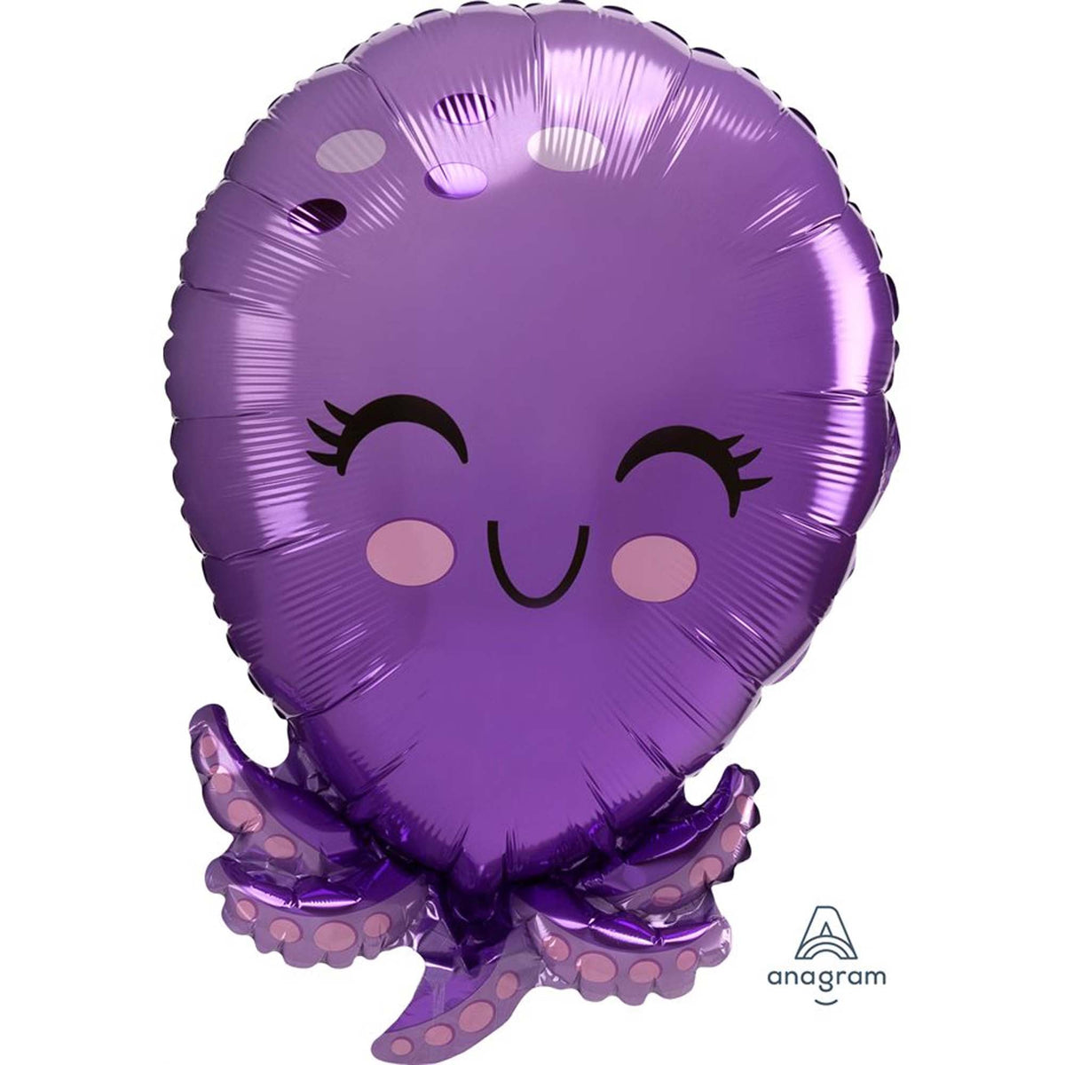 LE GROUPE BLC INTL INC Balloons Purple Octopus Shaped Foil Balloon, 20 Inches, 1 Count