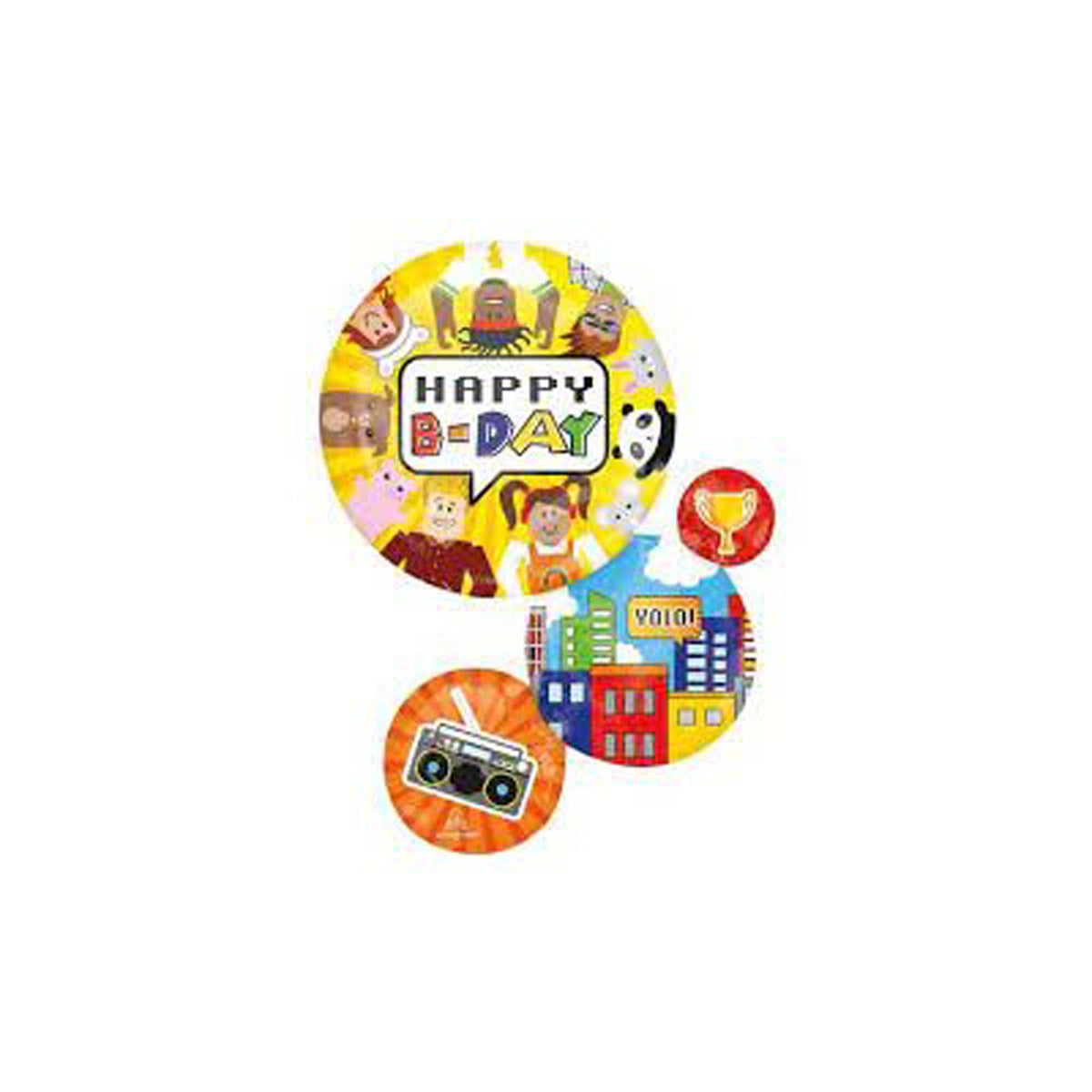 LE GROUPE BLC INTL INC Balloons Roblox Party Town Supershape Balloon, 28 Inches, 1 Count 026635436144