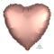 Buy Balloons Rose Gold Heart Shape Foil Balloon, 18 Inches sold at Party Expert