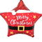 LE GROUPE BLC INTL INC Balloons Santa Christmas Star Shaped Foil Balloon, 18 Inches 026635420518