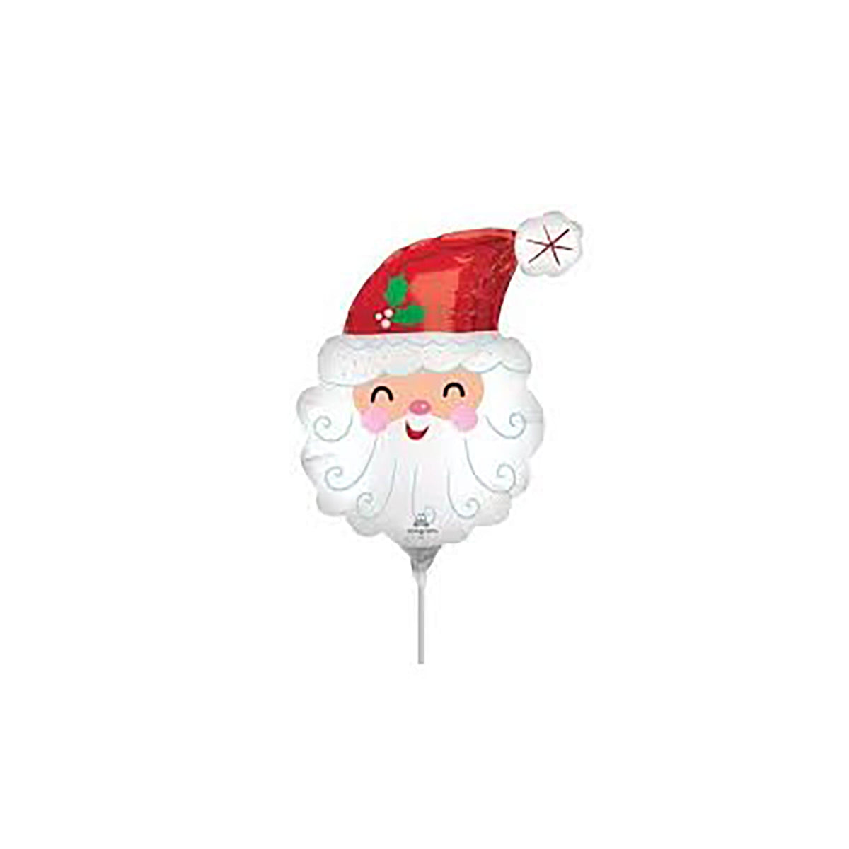 LE GROUPE BLC INTL INC Balloons Smiley Santa Head Air Filled Balloon, 14 Inches 026635433525