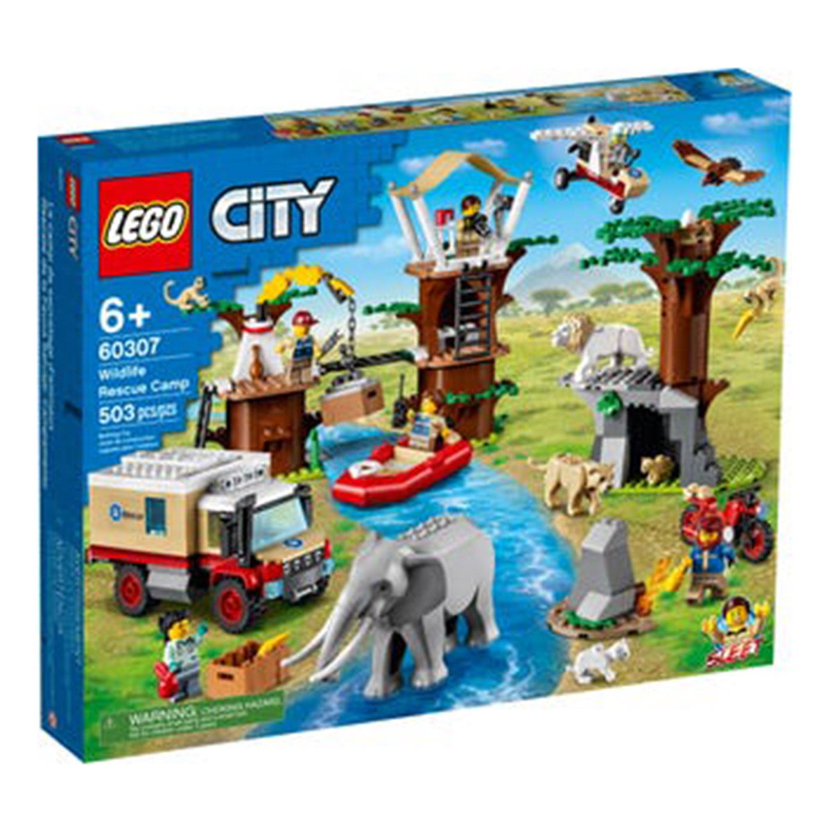 LEGO My City Wildfire Rescue Camp, 60307, Ages 6+, 503 Pieces – Party ...